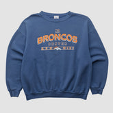 Denver Broncos NFL 2000s Pullover Sweatshirt Navy Vintage