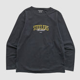 Pittsburgh Steelers Reebok 2000s Long Sleeve T-shirt Black Vintage