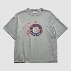 Boston Red Sox Adidas 2000s T-shirt - Heather Gray - M by Fanatics Real Vintage T-shirts