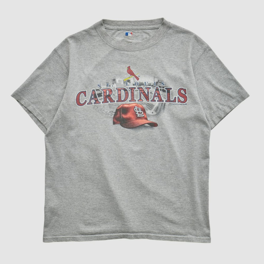 St. Louis Cardinals Majestic 2009 T-shirt - Heather Gray - S by Fanatics Real Vintage T-shirts