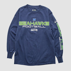 Seattle Seahawks NFL 2010s Long Sleeve T-shirt Navy Vintage