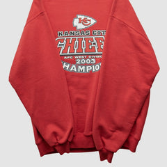 Kansas City Chiefs Jerzees 2003 Pullover Sweatshirt Red Vintage