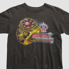 World Series 2002 T-shirt - Black - XS by Fanatics Real Vintage T-shirts