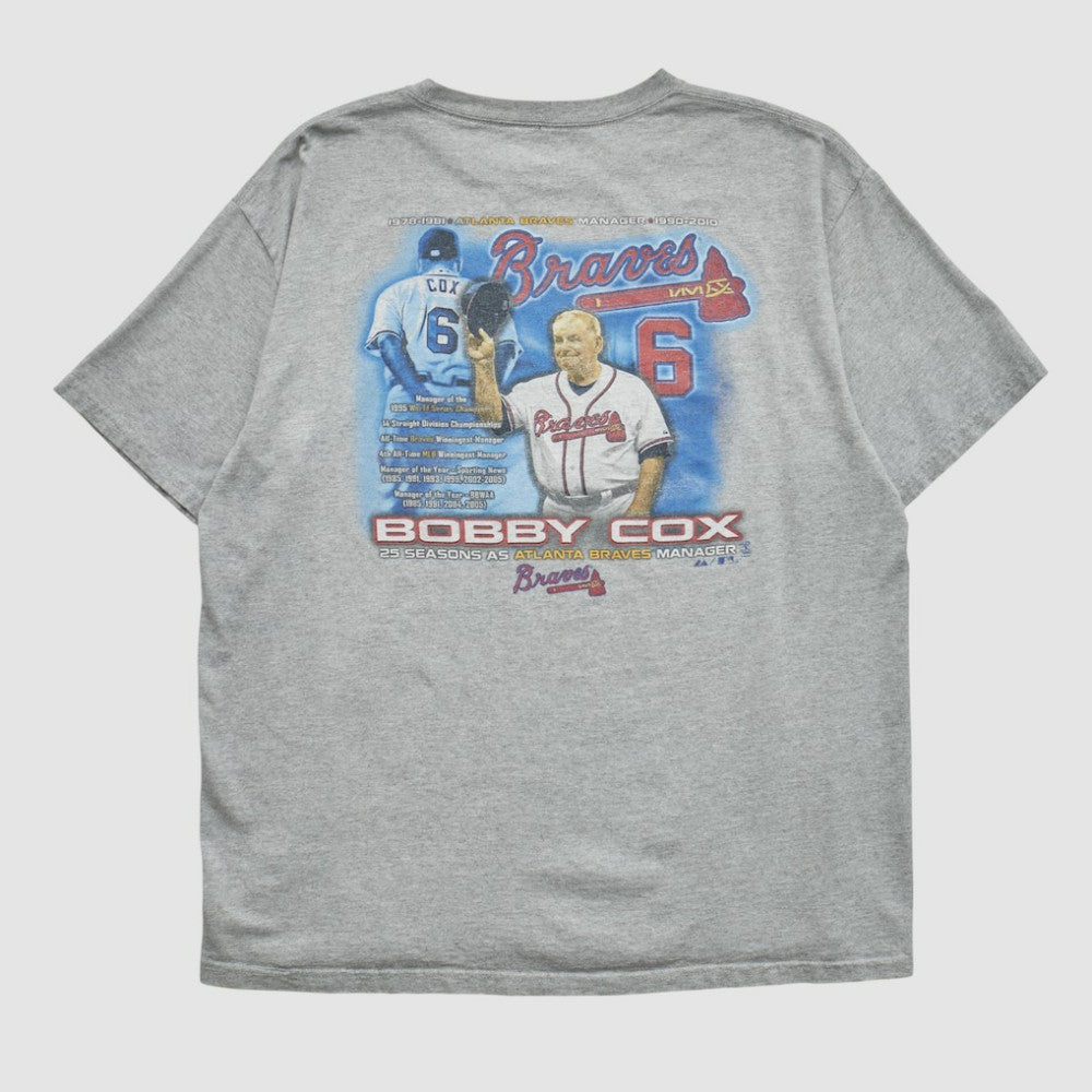 Atlanta Braves Majestic 2010 T-shirt - Heather Gray - L by Fanatics Real Vintage T-shirts
