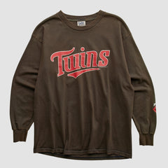 Minnesota Twins Lee Sport 2004 Long Sleeve T-shirt - Brown - M by Fanatics Real Vintage T-shirts