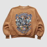 Denver Broncos Hanes 1998 Pullover Sweatshirt Clay Vintage