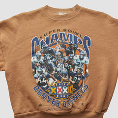 Denver Broncos Hanes 1998 Pullover Sweatshirt Clay Vintage