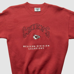 Kansas City Chiefs Lee Apparel 90s Pullover Sweatshirt Red Vintage