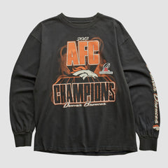 Denver Broncos NFL 2013 Long Sleeve T-shirt Black Vintage