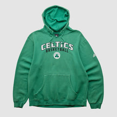 Boston Celtics 2010s Hooded Pullover Sweatshirt Green Vintage