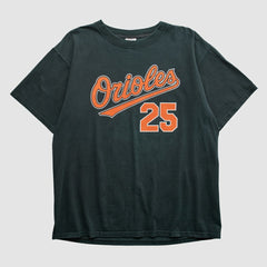 Baltimore Orioles Majestic 2000s T-shirt - Black - XL by Fanatics Real Vintage T-shirts