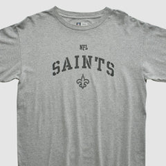 New Orleans Saints NFL Long Sleeve T-shirt Heather Gray Vintage