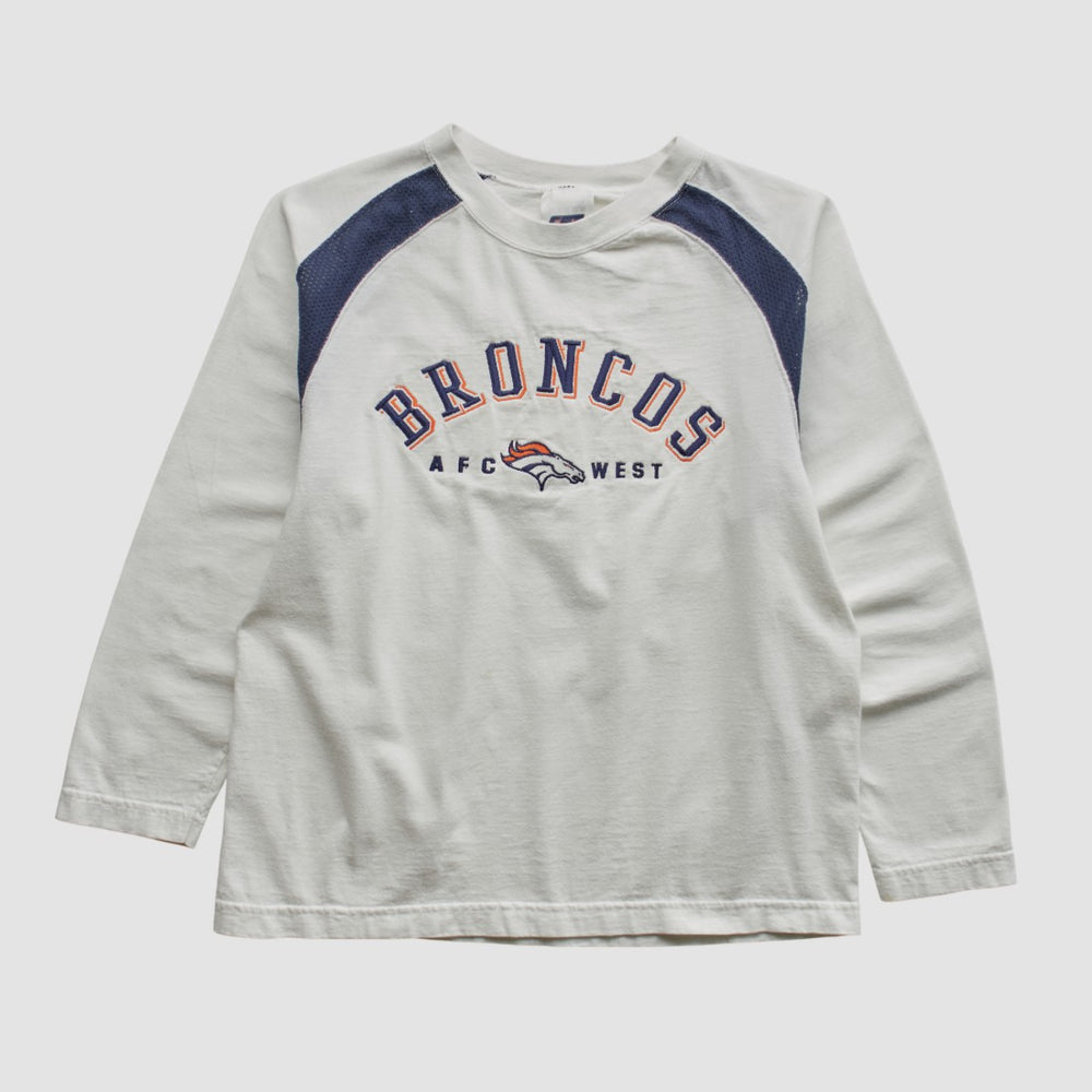 Denver Broncos CSA 90s Long Sleeve T-shirt White Vintage