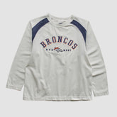 Denver Broncos CSA 90s Long Sleeve T-shirt White Vintage