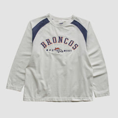 Denver Broncos CSA 90s Long Sleeve T-shirt White Vintage