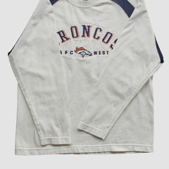 Denver Broncos CSA 90s Long Sleeve T-shirt White Vintage