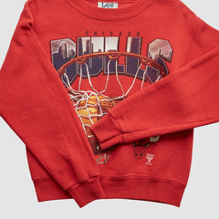 Chicago Bulls Lee Apparel 90s Pullover Sweatshirt Red Vintage