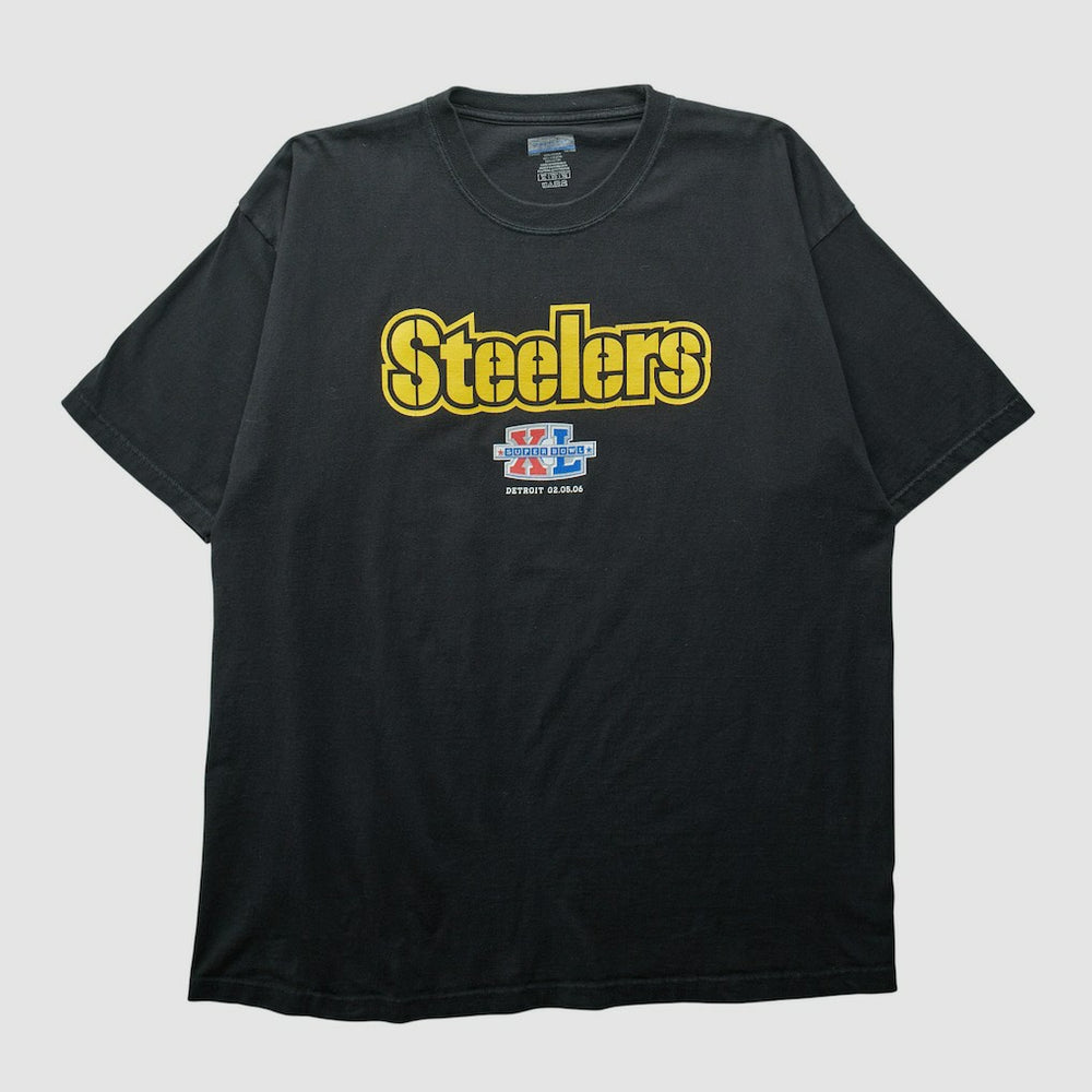 Pittsburgh Steelers Reebok 2006 T-shirt Black Vintage
