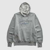 New York Yankees Majestic 2000s Hooded Pullover Sweatshirt - Heather Gray - S by Fanatics Real Vintage Pullover