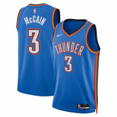 NBA Jared McCain Oklahoma City Thunder Unisex Swingman Jersey - Icon Edition - Blue
