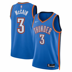 NBA Jared McCain Oklahoma City Thunder Unisex Swingman Jersey - Icon Edition - Blue