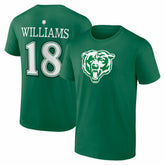 Caleb Williams Chicago Bears St. Patrick's Day Icon Name & Number T-Shirt Green