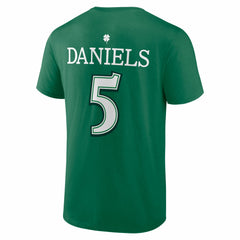 Jayden Daniels Washington Commanders St. Patrick's Day Icon Name & Number T-Shirt Green