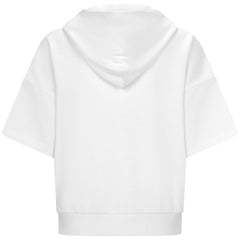 Cincinnati Reds Levelwear Women's Amber Short Sleeve Cornerstone Hoodie - White Hoodies
