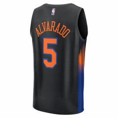 NBA Jose Alvarado New York Knicks Fast Break Replica Jersey - Black - Statement Edition
