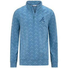 Atlanta Braves Levelwear Chameleon Quarter-Zip Pullover - Blue Pullover
