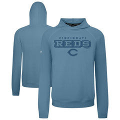 Cincinnati Reds Levelwear Mandate Tri-Blend Hoodie - Blue Hoodies