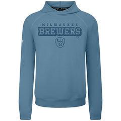 Milwaukee Brewers Levelwear Mandate Tri-Blend Hoodie - Blue Hoodies