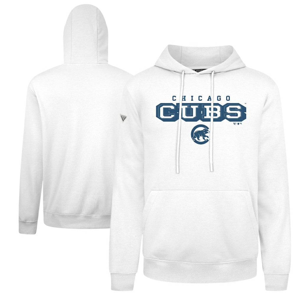 Chicago Cubs Levelwear Podium Hoodie - White Hoodies