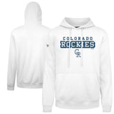 Colorado Rockies Levelwear Podium Hoodie - White Hoodies