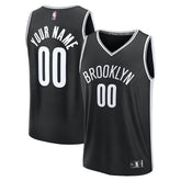 NBA Brooklyn Nets Fast Break Custom Jersey - Icon Edition - Black