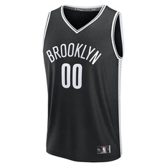 Brooklyn Nets Fast Break Custom Jersey Icon Edition Black
