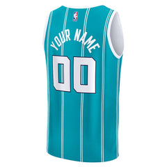 NBA Charlotte Hornets Fast Break Custom Jersey - Icon Edition - Teal