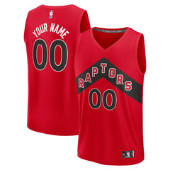 Toronto Raptors Fast Break Custom Jersey Icon Edition Red
