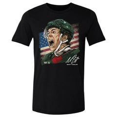 NHL Matthew Boldy US Men's Hockey 500 Level Flag T-Shirt - Black