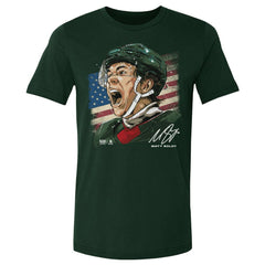 NHL Matthew Boldy US Men's Hockey 500 Level Flag T-Shirt - Green
