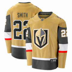 NHL Cole Smith Vegas Golden Knights Fanatics Home Breakaway Jersey - Gold