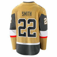 NHL Cole Smith Vegas Golden Knights Fanatics Home Breakaway Jersey - Gold