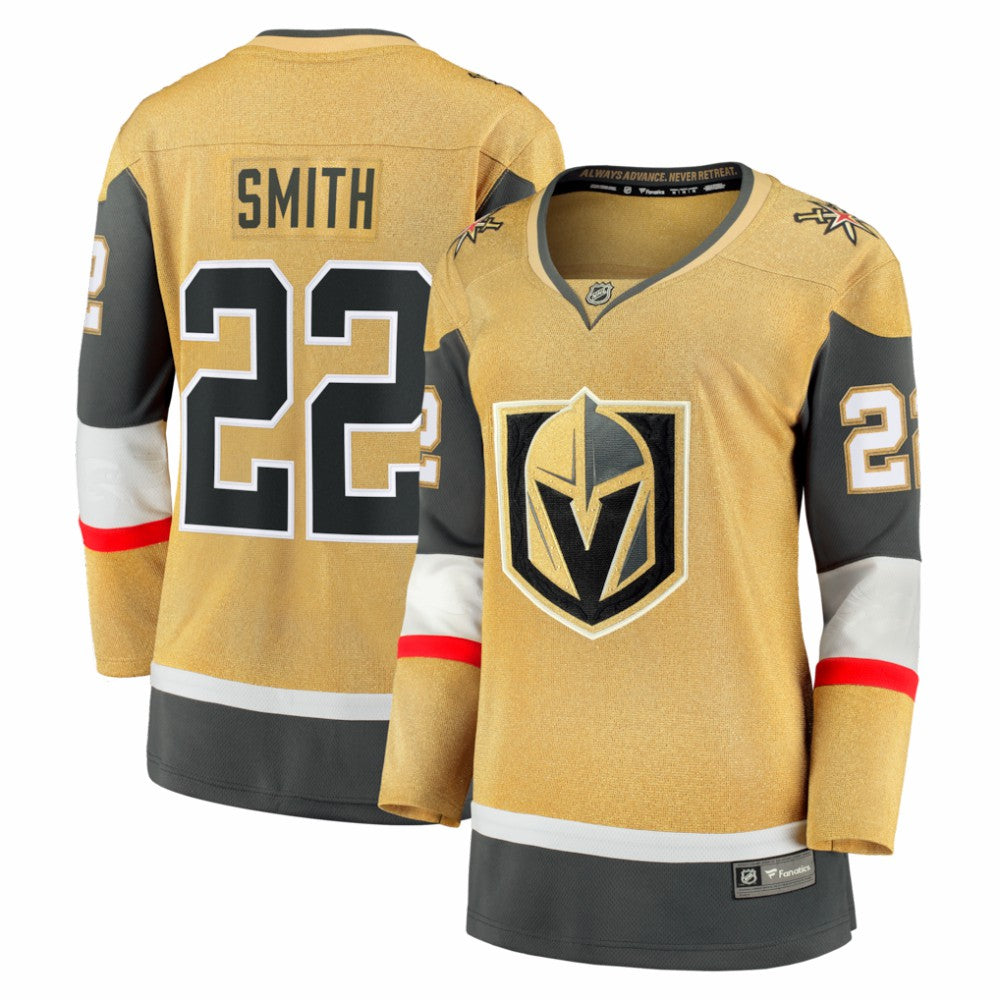 NHL Cole Smith Vegas Golden Knights Fanatics Women's Home Breakaway Jersey - Gold