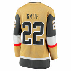 NHL Cole Smith Vegas Golden Knights Fanatics Women's Home Breakaway Jersey - Gold