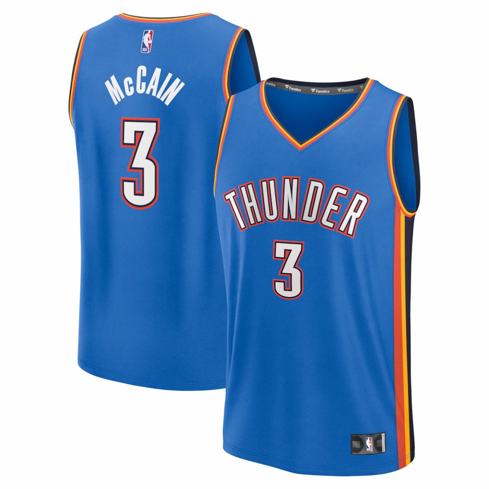 NBA Jared McCain Oklahoma City Thunder Fast Break Replica Jersey - Icon Edition - Blue