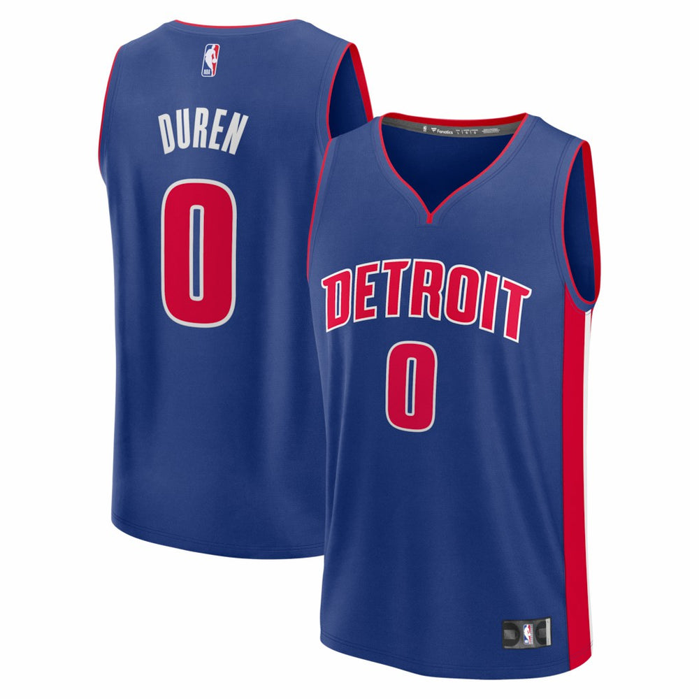 NBA Jalen Duren Detroit Pistons Fast Break Replica Jersey sale - Icon Editi- Blue