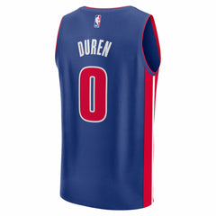NBA Jalen Duren Detroit Pistons Fast Break Replica Jersey sale - Icon Editi- Blue