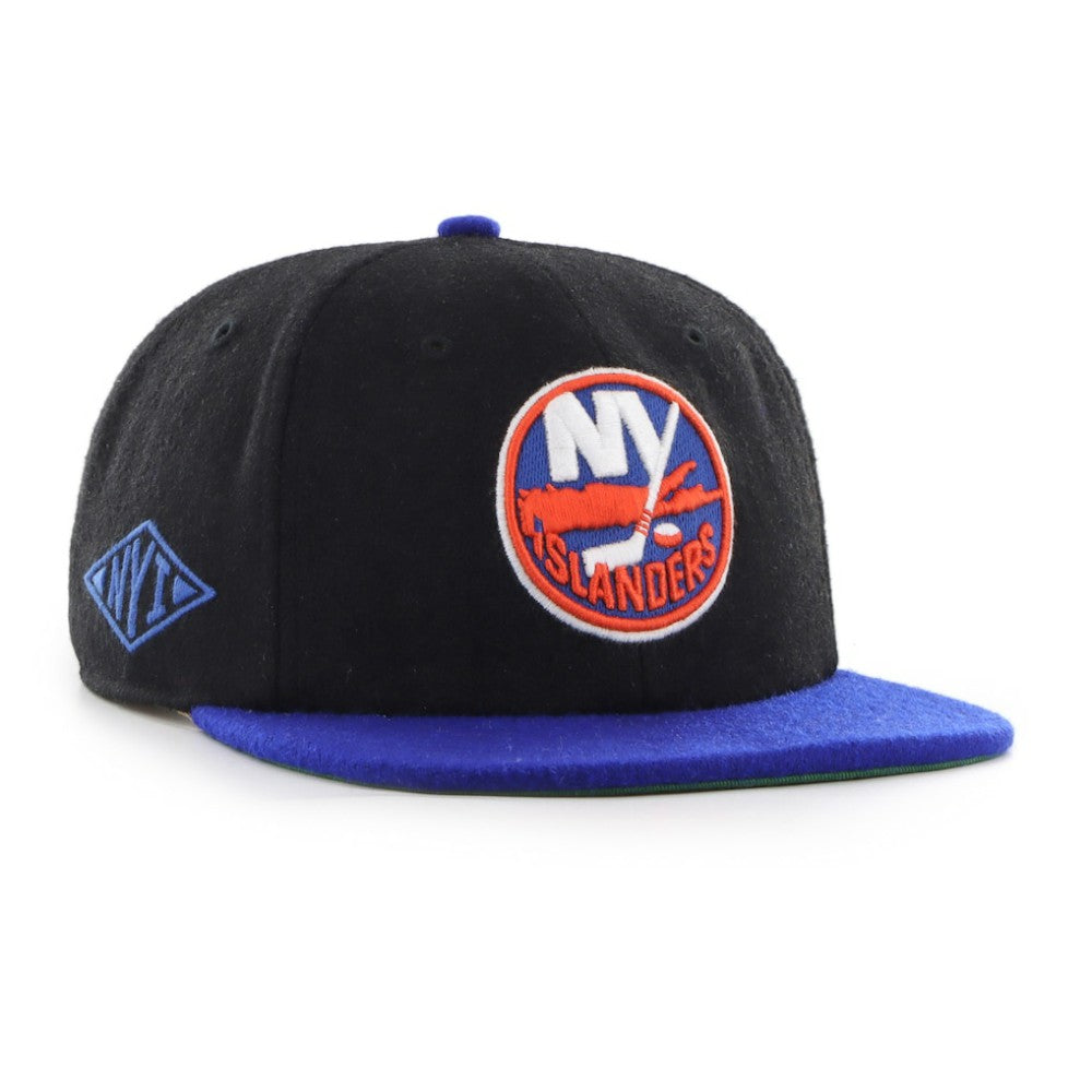 NHL New York Islanders '47 Aldrich 2-Tone Captain Adjustable Hat - Black/Royal
