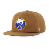 NHL Buffalo Sabres Carhartt x '47 Captain Snapback Hat - Tan