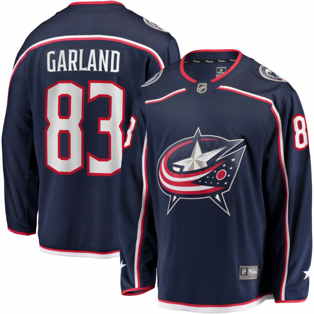 NHL Conor Garland Columbus Blue Jackets Fanatics Home Breakaway Jersey - Navy